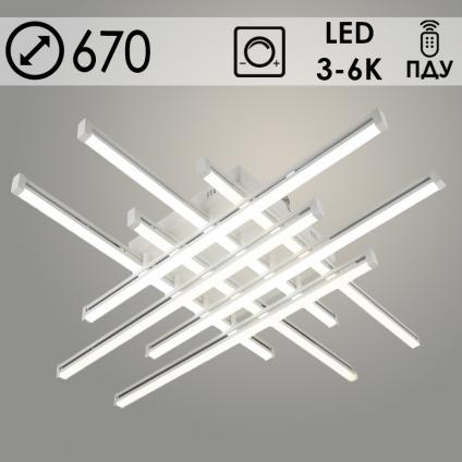 Люстра 1039/8 WH белый 8x10W LED 3000-6000K ПДУ(ИК) диммер d667 h160, 24